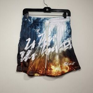 IN THRT WE‎ TRUST MESH SHORTS Mens M by THRT Denim pockets above knee M $72